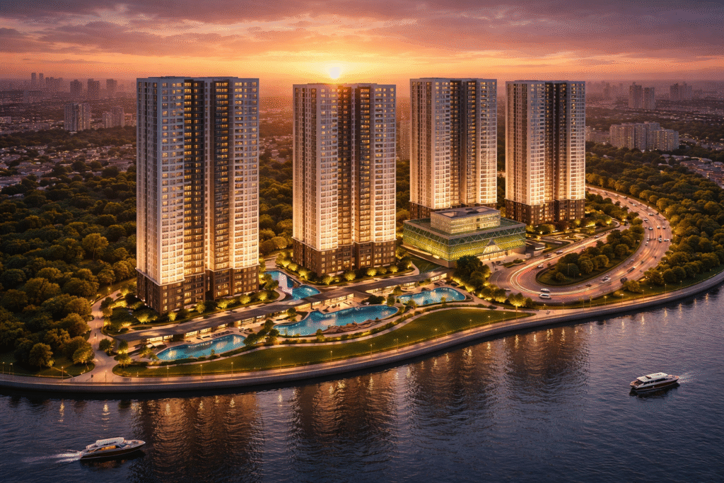 Luxury-riverside-complex-at-sunset-1024x683